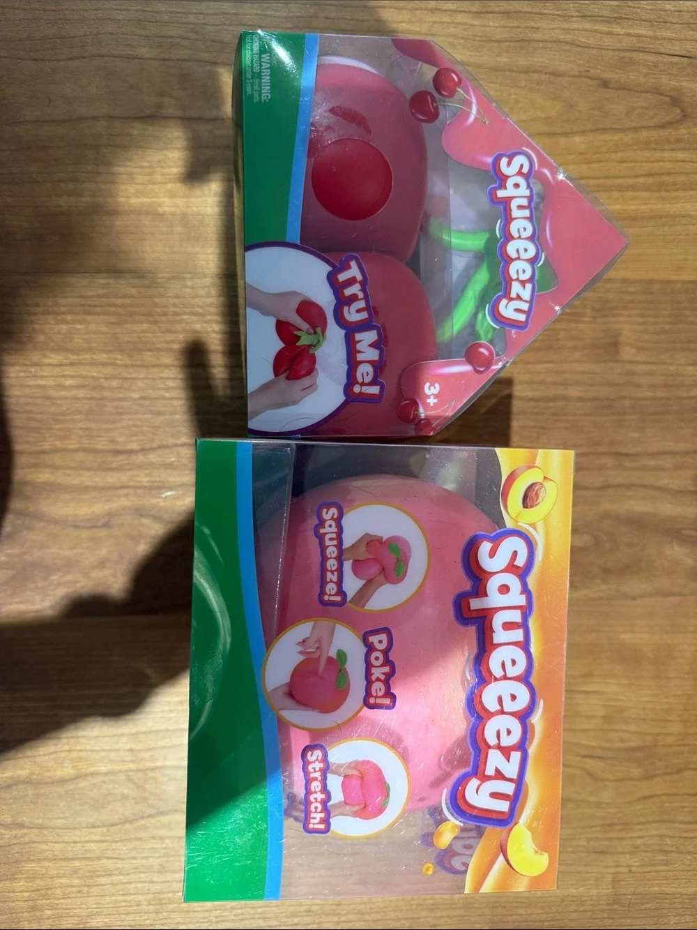 Pink Squishy Fruit Toy -